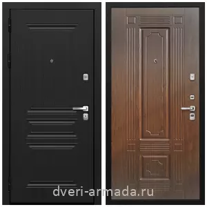 Толстые входные двери, Дверь входная Армада Экстра ФЛ-243 Черная шагрень / ФЛ-2 Мореная береза от производителя