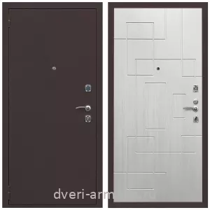 Входные двери 2050 мм, Дверь входная Армада Комфорт Антик медь / ФЛ-57 Белый жемчуг