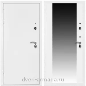 Белые, Дверь входная Армада Оптима Белая шагрень / СБ-16 Белый матовый