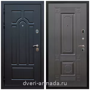 Входные двери МДФ с двух сторон, Дверь входная парадная Армада Эврика ФЛ-58 / ФЛ-2 Венге